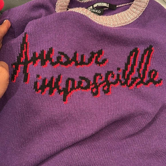 PINKO Amour Impossible cashmere wool blend size S - Picture 6 of 6